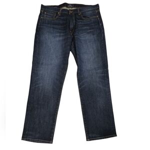 LUCKY BRAND 410 ATHLETIC FIT DARK WASH JEANS. SIZE 38X30.